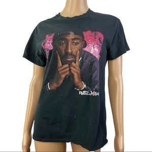 Poetic Justice Black Top T-Shirt Hip Hop Tupac Rap 90's Sz M